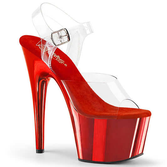 【PLEASER】ADORE-708 プラットフォームシューズ Clr-Matching/Red Chrome【取寄】
