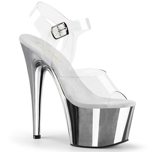 【PLEASER】ADORE-708 プラットフォームシューズ Clr-Matching/Slv Chrome【取寄】