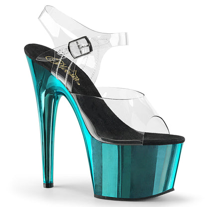 【PLEASER】ADORE-708 シューズ Clr/Turquoise  Chrome【取寄】