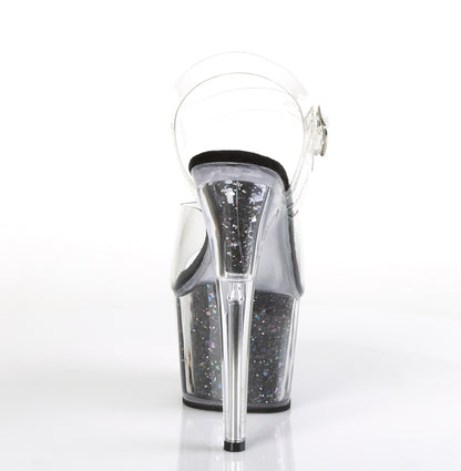 【PLEASER】ADORE-708CG シューズ Clr/Blk Confetti Glitter【取寄】