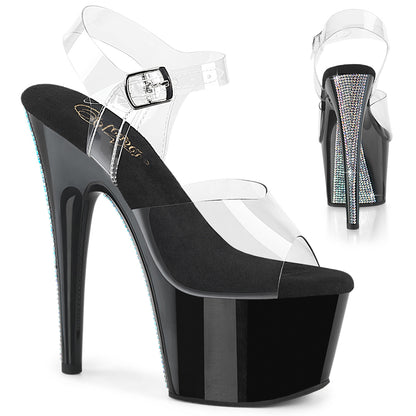【PLEASER】ADORE-708CRS-2 シューズ Clr/Blk-Slv RS【取寄】