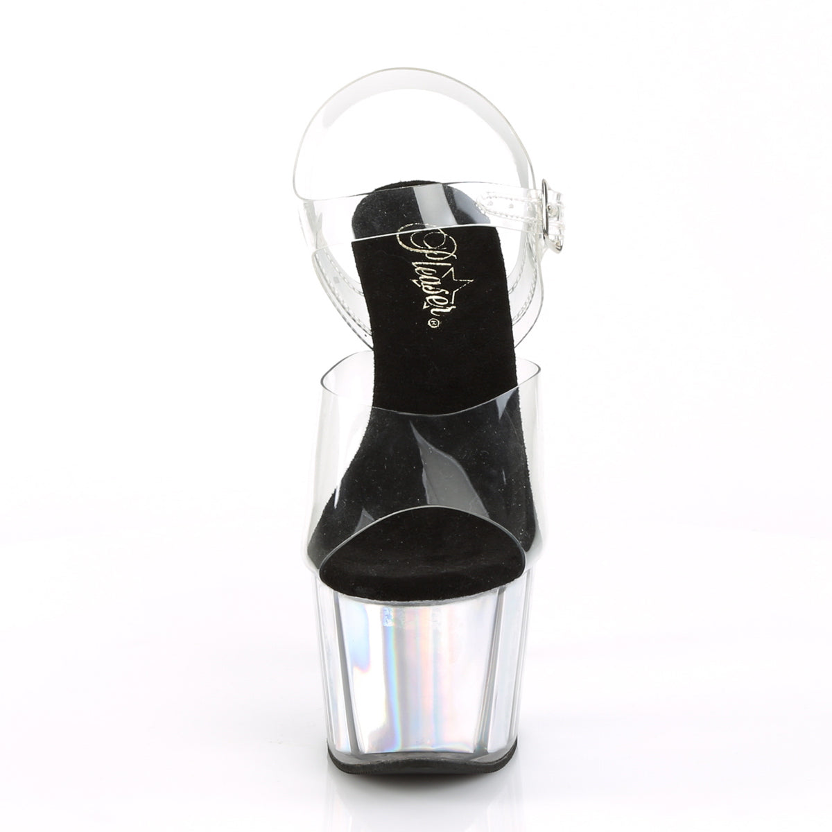 【PLEASER】ADORE-708HGI シューズ Clr/Slv Hologram Inserts【取寄】