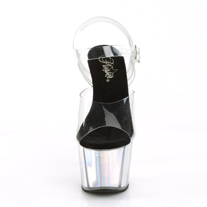 【PLEASER】ADORE-708HGI シューズ Clr/Slv Hologram Inserts【取寄】