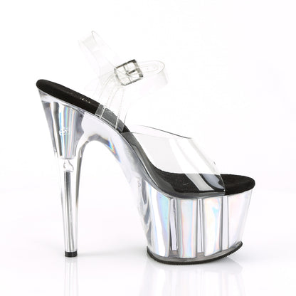 【PLEASER】ADORE-708HGI シューズ Clr/Slv Hologram Inserts【取寄】