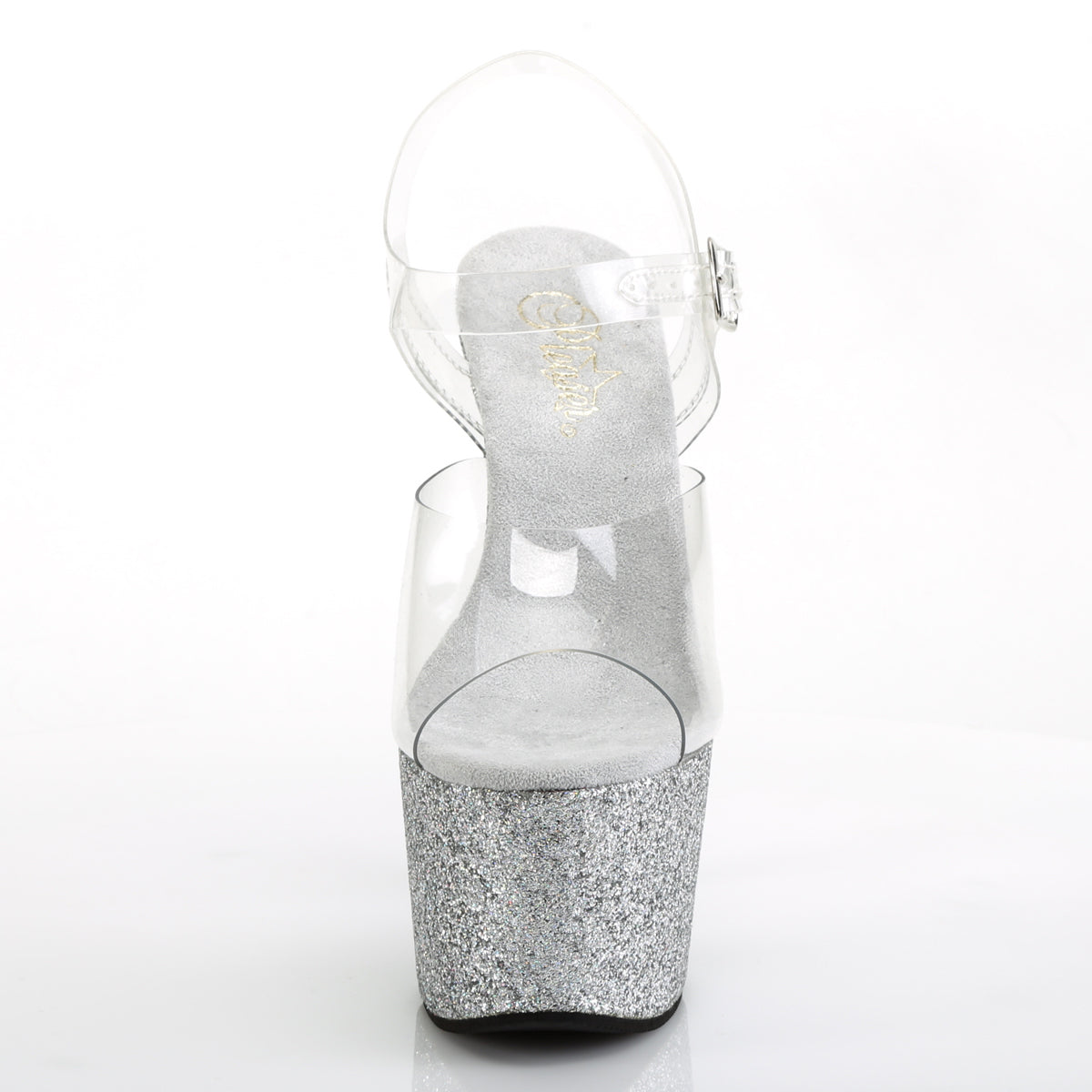 【PLEASER】ADORE-708HMG シューズ Clr/Slv Multi Glitter【取寄】
