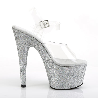 【PLEASER】ADORE-708HMG プラットフォームシューズ Clr/Slv Multi Glitter【取寄】
