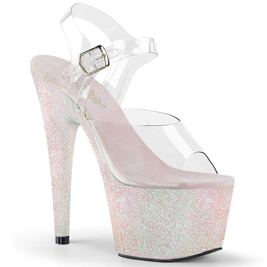 【PLEASER】ADORE-708HMG プラットフォームシューズ Clr/Opal Multi Glitter【取寄】