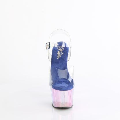 【PLEASER】ADORE-708HT シューズ Clr/Blue Multi Tinted【取寄】