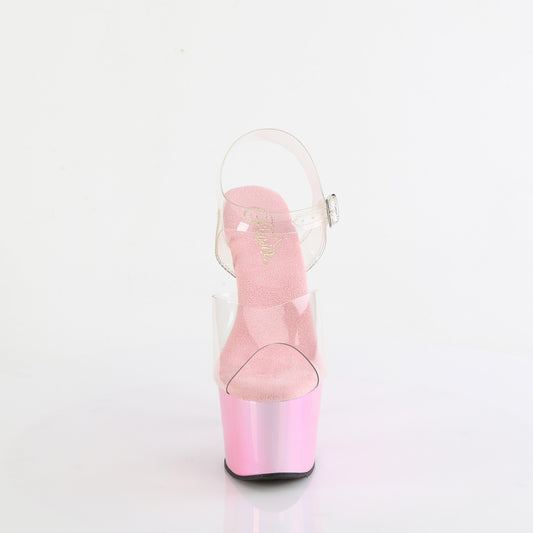 【PLEASER】ADORE-708LQ プラットフォームシューズ Clr/Liquid B. Pink Hologram【取寄】