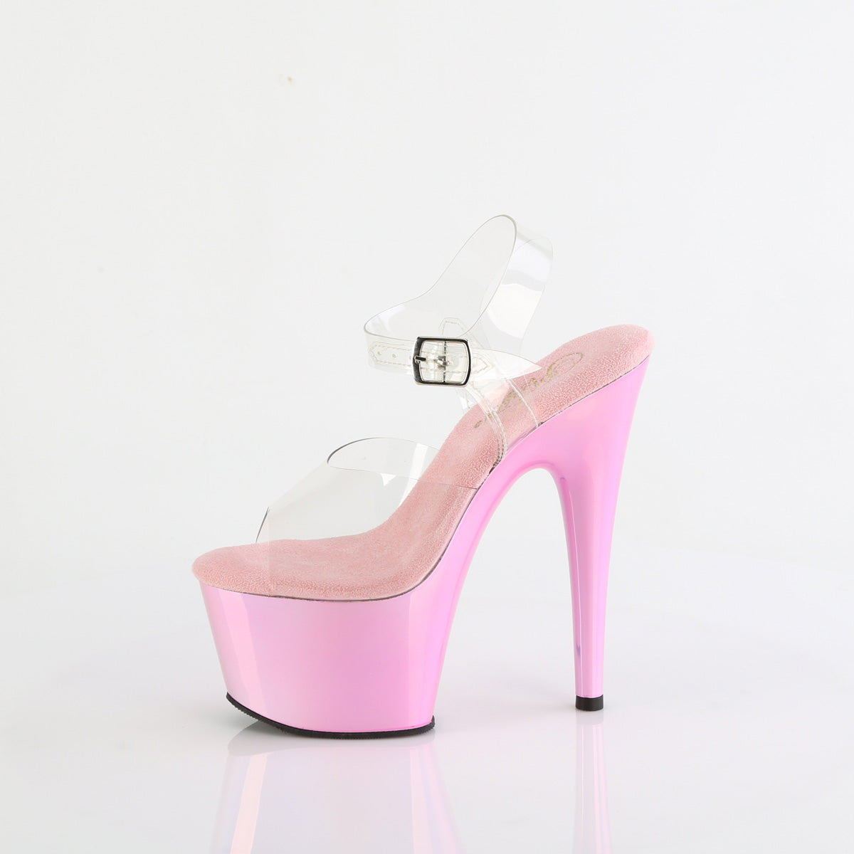 【PLEASER】ADORE-708LQ プラットフォームシューズ Clr/Liquid B. Pink Hologram【取寄】