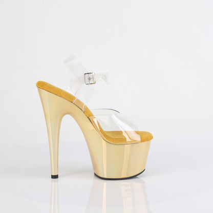 【PLEASER】ADORE-708LQ シューズ Clr/Liquid Gold Hologram【取寄】