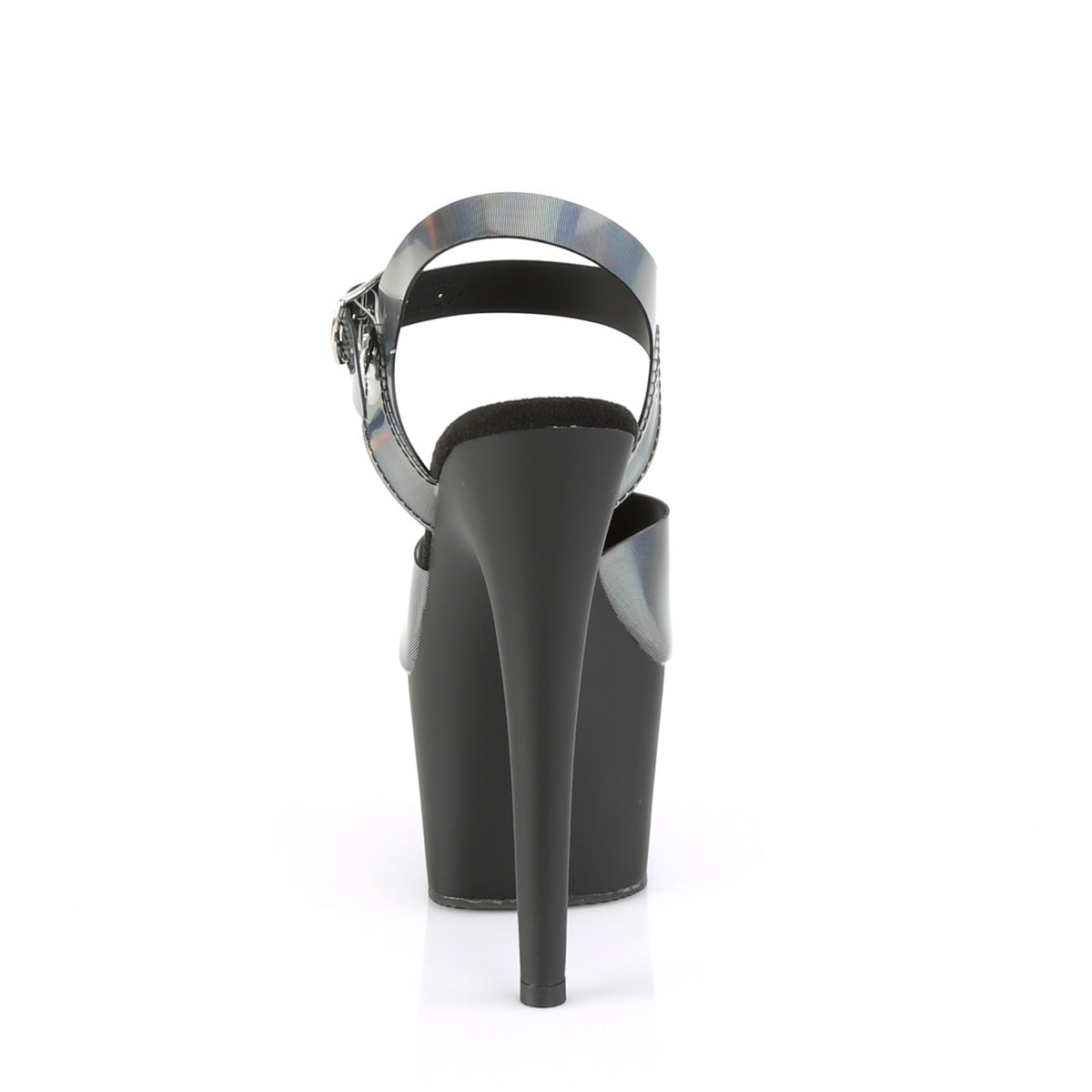 【PLEASER】ADORE-708N-DT シューズ Pewter Hologram TPU/Blk Matte【取寄】