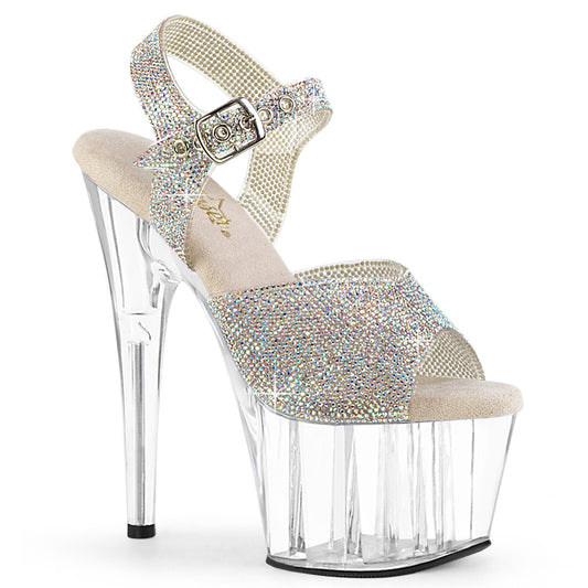 【PLEASER】ADORE-708N-RS プラットフォームシューズ Slv AB RS-TPU/Clr【取寄】