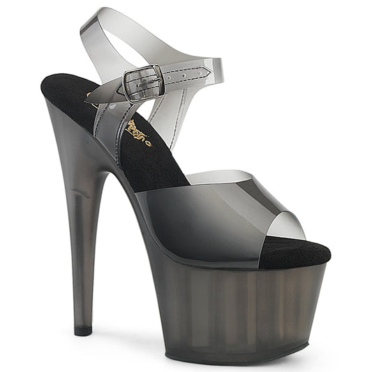【PLEASER】ADORE-708N-T プラットフォームシューズ Blk Gradient TPU/Smoke Tinted【取寄】