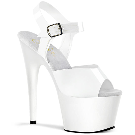 【PLEASER】ADORE-708N プラットフォームシューズ Wht (Jelly-Like) TPU/Wht【取寄】