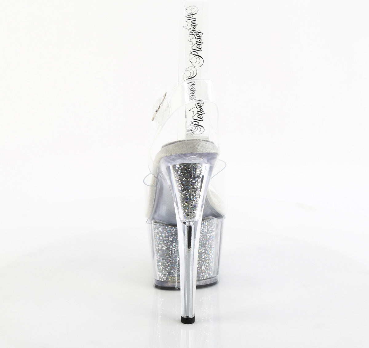 【PLEASER】ADORE-708PREM-RSI プラットフォームシューズ Clr/Clr-Slv AB RS【取寄】