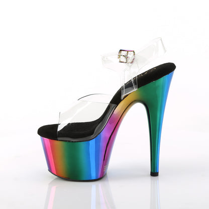 【PLEASER】ADORE-708RC プラットフォームシューズ Clr/Rainbow Chrome【取寄】