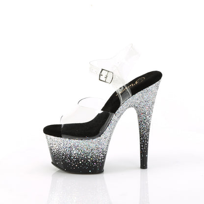 【PLEASER】ADORE-708SS シューズ Clr/Blk-Slv Multi Glitter【取寄】