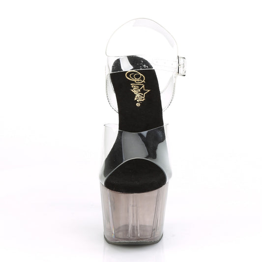 【PLEASER】ADORE-708T プラットフォームシューズ Clr/Smoke Tinted【取寄】