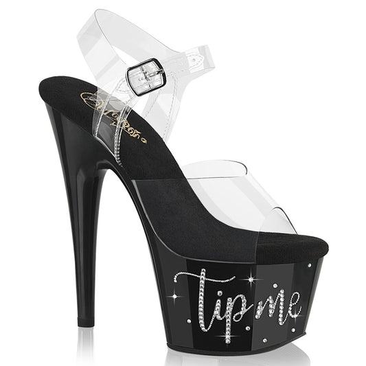 【PLEASER】ADORE-708TIP-02 プラットフォームシューズ Clr/Blk-Slv RS【取寄】