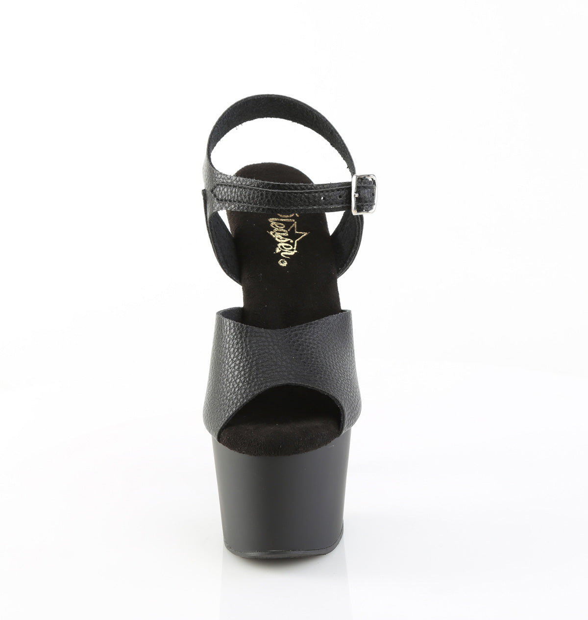 【PLEASER】ADORE-708UL シューズ Blk Faux Leather/Blk Matte【取寄】