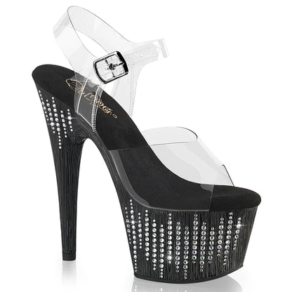 【PLEASER】ADORE-708WFRS シューズ Clr/Blk-Slv RS【取寄】