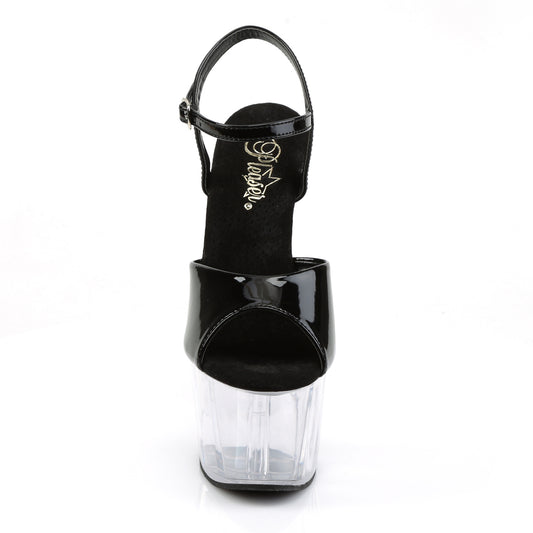 【PLEASER】ADORE-709 プラットフォームシューズ Blk Pat/ Clr【取寄】