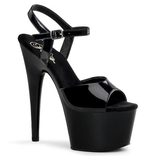 【PLEASER】ADORE-709 プラットフォームシューズ Blk Pat/Blk【取寄】