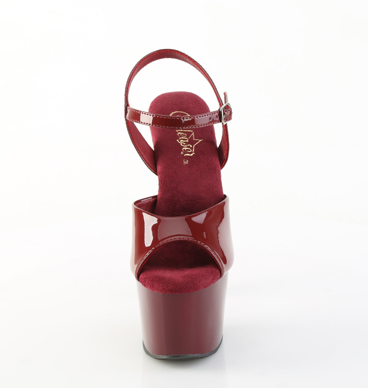 【PLEASER】ADORE-709 プラットフォームシューズ Burgundy Pat/Burgundy【取寄】