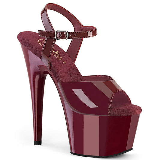 【PLEASER】ADORE-709 プラットフォームシューズ Burgundy Pat/Burgundy【取寄】