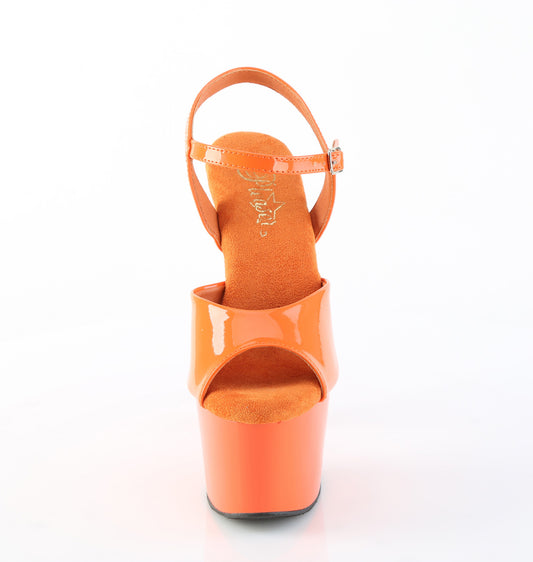 【PLEASER】ADORE-709 プラットフォームシューズ Orange Pat/Orange【取寄】