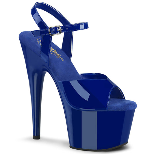 【PLEASER】ADORE-709 プラットフォームシューズ Royal Blue Pat/Royal Blue【取寄】