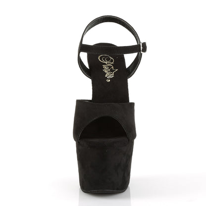 【PLEASER】ADORE-709FS シューズ Blk Faux Suede/Blk Faux Suede【取寄】