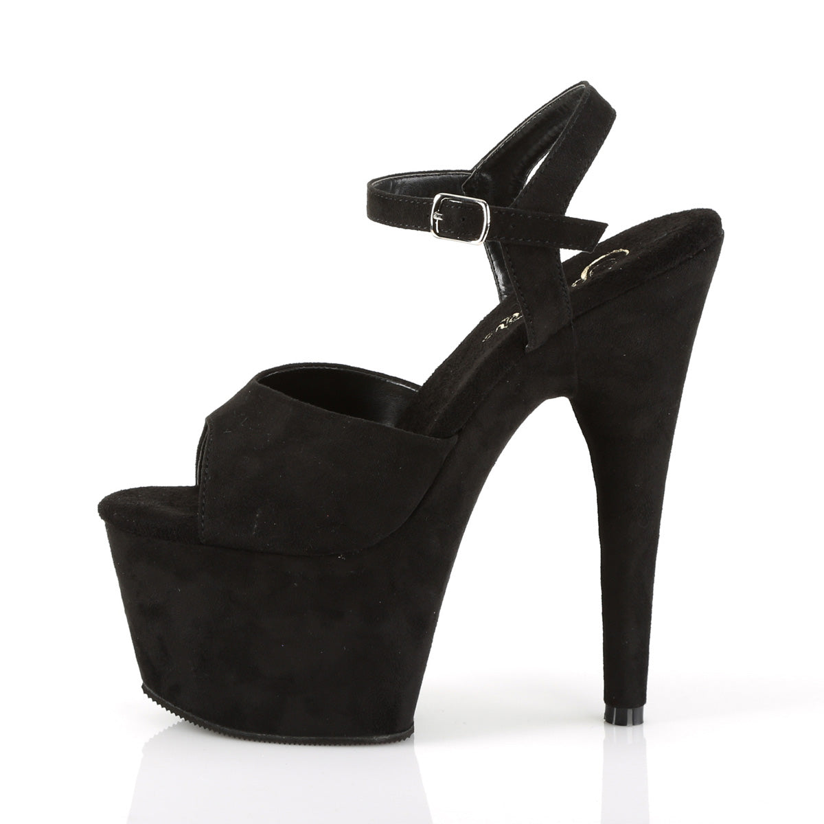 【PLEASER】ADORE-709FS シューズ Blk Faux Suede/Blk Faux Suede【取寄】