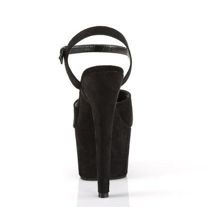 【PLEASER】ADORE-709FS シューズ Blk Faux Suede/Blk Faux Suede【取寄】