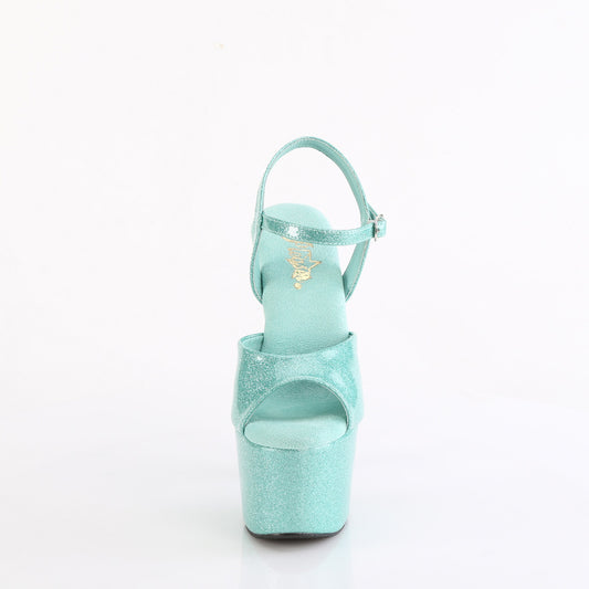 【PLEASER】ADORE-709GP プラットフォームシューズ Aqua Glitter Pat/M【取寄】