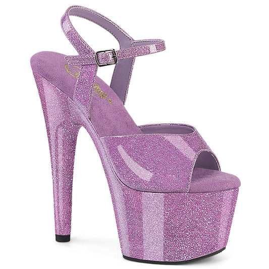 【PLEASER】ADORE-709GP プラットフォームシューズ Lilac Glitter Pat/M【取寄】