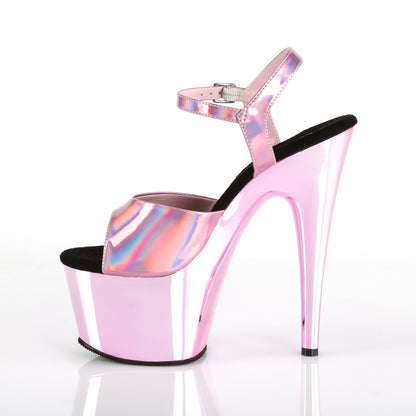 【PLEASER】ADORE-709HGCH プラットフォームシューズ B. Pink Hologram/B. Pink Chrome【取寄】