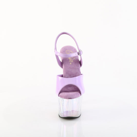 【PLEASER】ADORE-709HT プラットフォームシューズ Lavender Holo/Holo Tinted【取寄】
