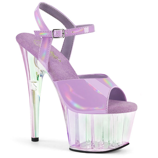 【PLEASER】ADORE-709HT プラットフォームシューズ Lavender Holo/Holo Tinted【取寄】
