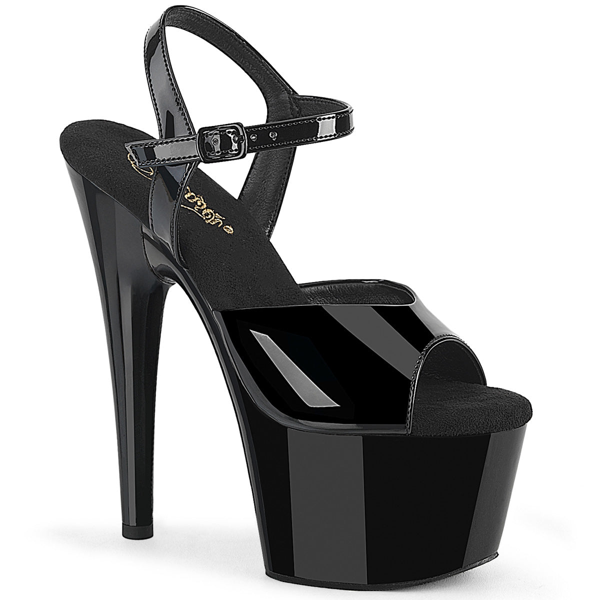 【PLEASER】ADORE-709WR プラットフォームシューズ Blk Pat/Blk【取寄】