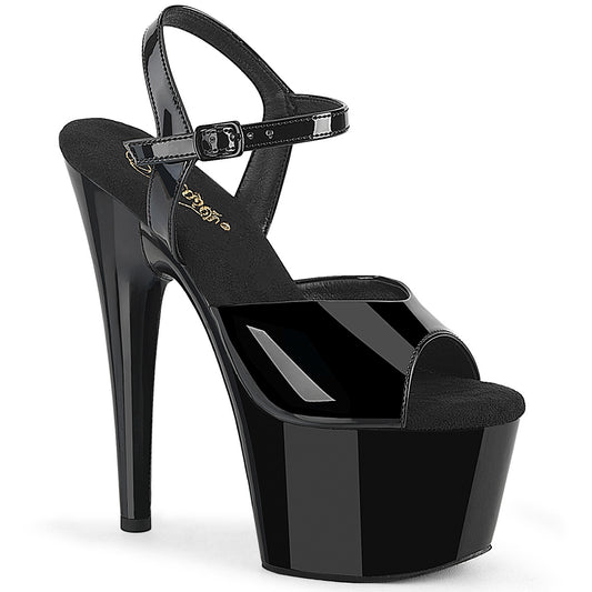 【PLEASER】ADORE-709WR プラットフォームシューズ Blk Pat/Blk【取寄】