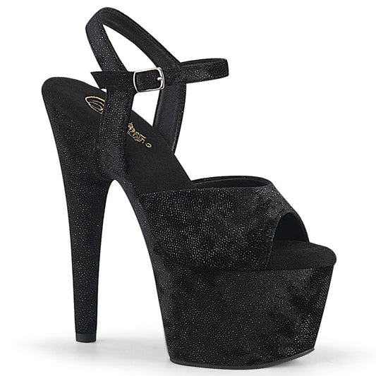 【PLEASER】ADORE-709WR プラットフォームシューズ Blk Shimmering Fabric/Blk【取寄】
