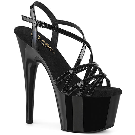 【PLEASER】ADORE-713 プラットフォームシューズ Blk Pat/Blk【取寄】