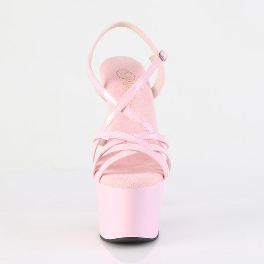 【PLEASER】ADORE-713 プラットフォームシューズ B. Pink Pat/B. Pink【取寄】