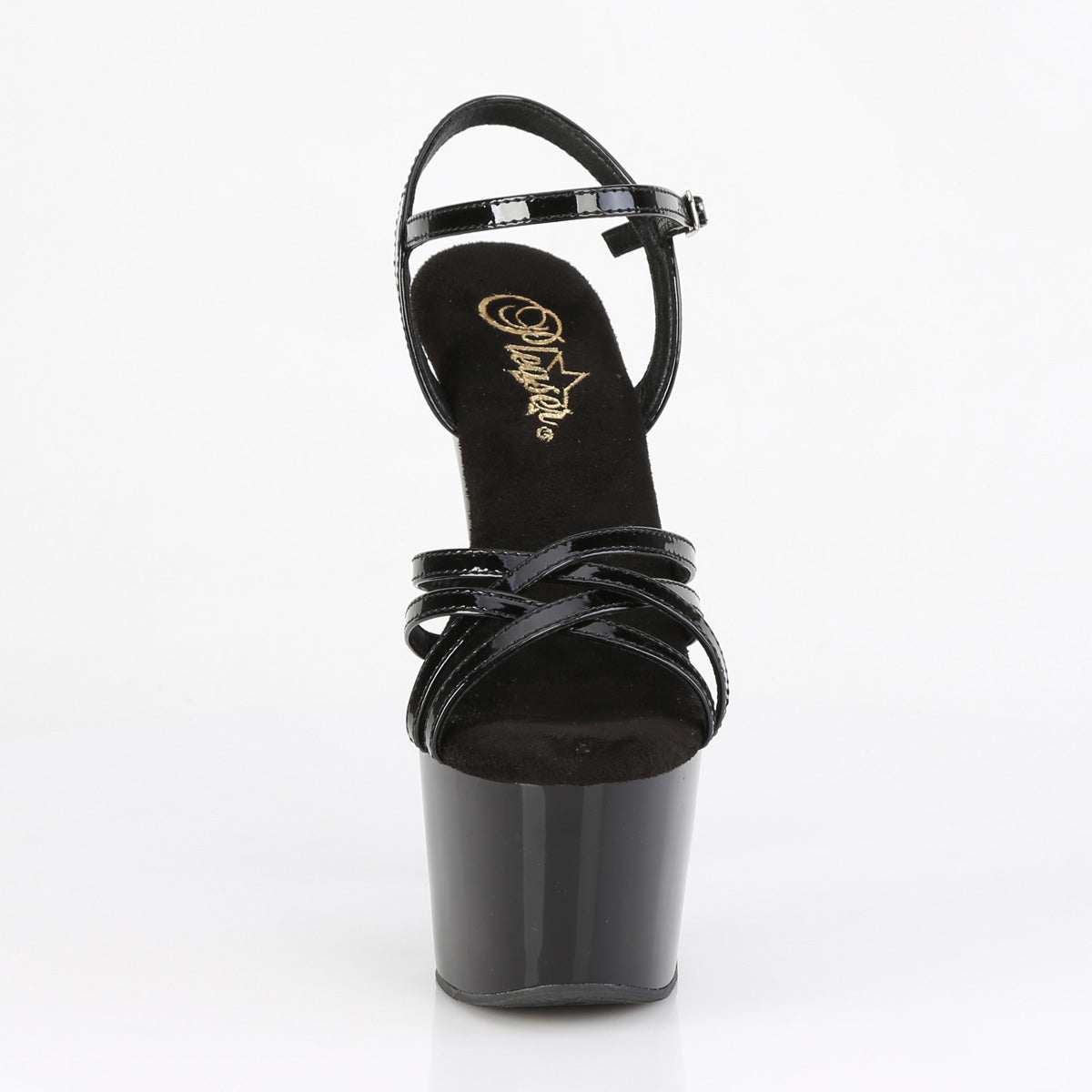 【PLEASER】ADORE-717 シューズ Blk Pat/Blk【取寄】