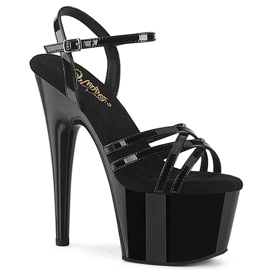 【PLEASER】ADORE-717 プラットフォームシューズ Blk Pat/Blk【取寄】