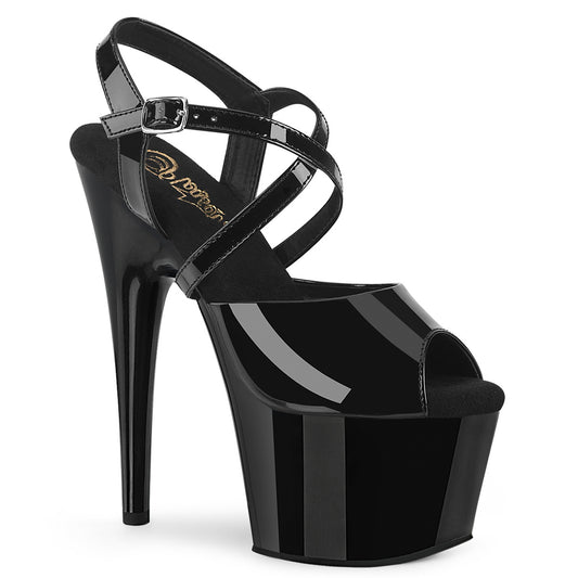 【PLEASER】ADORE-724 プラットフォームシューズ Blk Pat/Blk【取寄】