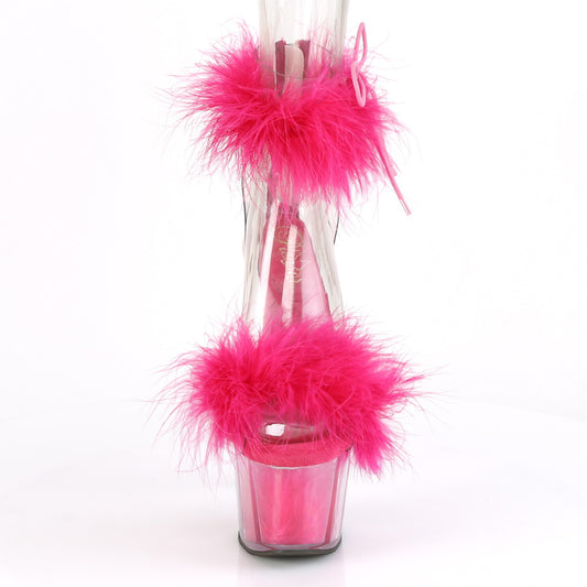 【PLEASER】ADORE-724F プラットフォームシューズ Clr-H. Pink Fur/H. Pink Fur【取寄】