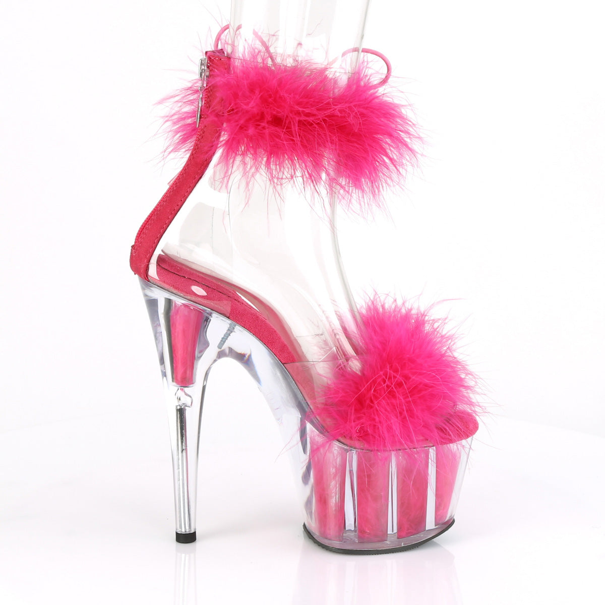 【PLEASER】ADORE-724F プラットフォームシューズ Clr-H. Pink Fur/H. Pink Fur【取寄】